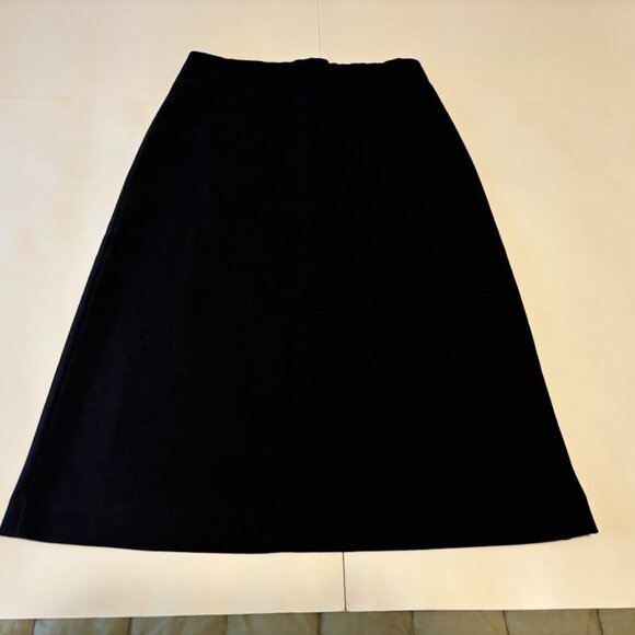Ann Taylor Loft Midi Skirt Dark Gray Skirt Work Office Size 8 Size Medium - Picture 2 of 8